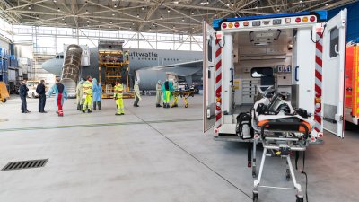 Corona-Patienten aus Italien werden nach Nordrhein-Westfalen geflogen