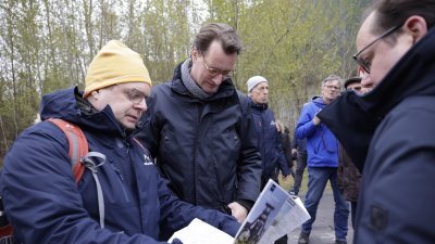 Ministerpräsident Hendrik Wüst eröffnet den ZollvereinSteig in Essen