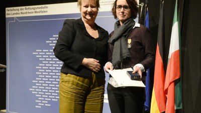 Verleihung der Rettungsmedaille des Landes Nordrhein-Westfalen
