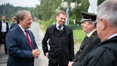 Ministerpräsident Armin Laschet trifft Ministerpräsident Michael Kretschmer und besucht Sachsen