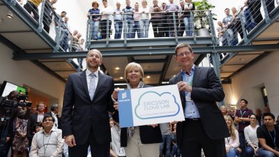 Ministerpräsidentin Hannelore Kraft besucht das Ericsson Eurolab-Forschungszentrum in Herzogenrath