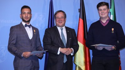 Rettungsmedaille des Landes Nordrhein-Westfalen an 