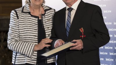 Ministerpräsidentin Hannelore Kraft und Manfred Peppekus