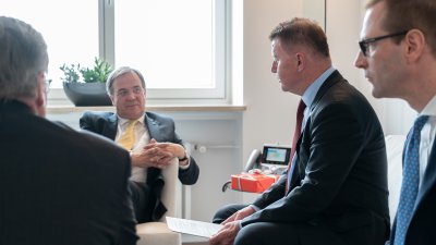 Ministerpräsident Armin Laschet empfängt slowenischen Botschafter Franc But