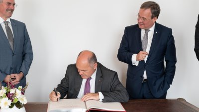 Ministerpräsident Armin Laschet empfängt Österreichs Nationalratspräsidenten, Wolfgang Sobotka