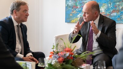 Ministerpräsident Armin Laschet empfängt Österreichs Nationalratspräsidenten, Wolfgang Sobotka