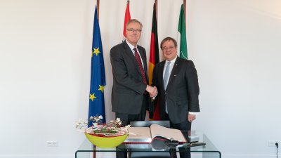 Ministerpräsident Laschet empfängt den Botschafter des Königreichs Norwegen