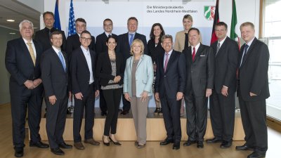 Ministerpräsidentin Hannelore Kraft trifft Spitzenvertreter von US-Unternehmen