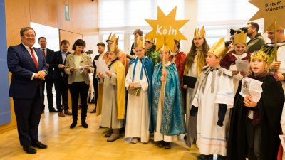 Traditionelles Dreikönigssingen im Landeshaus