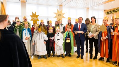Traditionelles Dreikönigssingen im Landeshaus