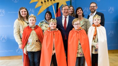 Traditionelles Dreikönigssingen im Landeshaus
