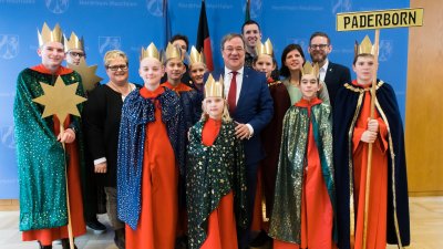 Traditionelles Dreikönigssingen im Landeshaus