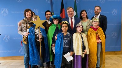 Traditionelles Dreikönigssingen im Landeshaus