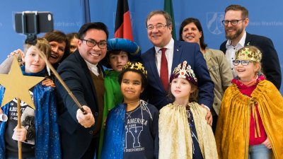 Traditionelles Dreikönigssingen im Landeshaus