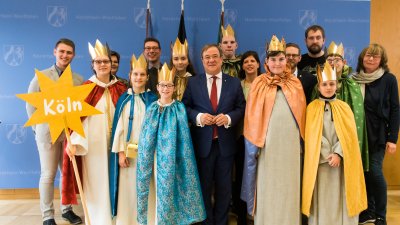 Traditionelles Dreikönigssingen im Landeshaus