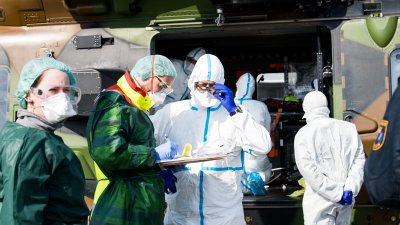 Corona-Patienten aus Frankreich werden nach Nordrhein-Westfalen geflogen