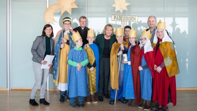 Ministerpräsidentin Hannelore Kraft empfängt Sternsinger in Düsseldorf