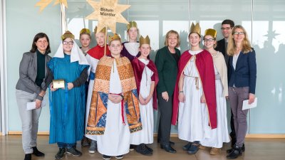 Ministerpräsidentin Hannelore Kraft empfängt Sternsinger in Düsseldorf