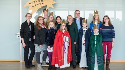Ministerpräsidentin Hannelore Kraft empfängt Sternsinger in Düsseldorf