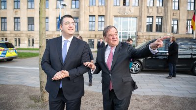 Ministerpräsident Armin Laschet empfängt den Präsidenten des Europäischen Ausschusses der Regionen Apostolos Tzitzikostas