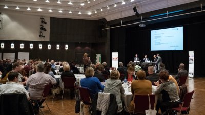 Staatssekretärin Andrea Milz auf der Veranstaltung Engagementstrategie für das Land Nordrhein-Westfalen in Rheine