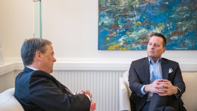 Ministerpräsident Armin Laschet empfängt US-Botschafter Richard Grenell