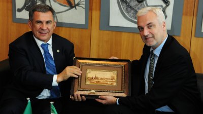 Empfang Präsident Rustam Minnikhanov, 16.10.2013