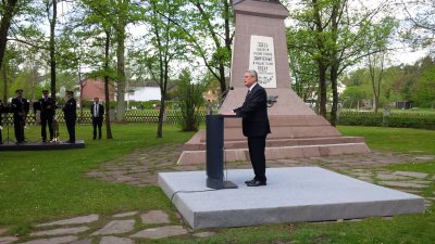 Bundespräsident Joachim Gauck bei seiner Rede anlässlich des 70. Jahrestage des Kriegsende
