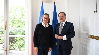 Der Kulturbevollmächtigte Ministerpräsident Armin Laschet besucht Frankreich