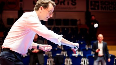 Pressekonferenz zum Anmeldestart zur „1-Punkt-WM“ im Tischtennis