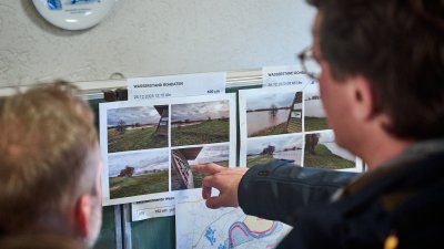 Ministerpräsident besucht gemeinsam mit Minister Krischer von Hochwasser bedrohte Gebiete 