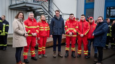 Ministerpräsident besucht gemeinsam mit Minister Krischer von Hochwasser bedrohte Gebiete 