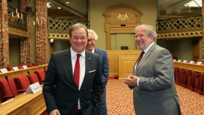 Ministerpräsident Armin Laschet besucht Luxemburg