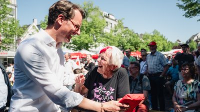Kundgebung des DGB NRW „Mach dich stark mit uns!“ in Siegburg