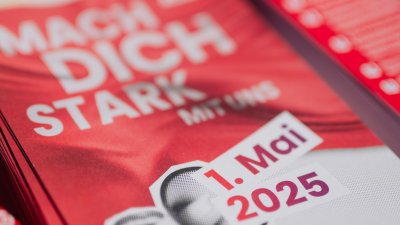 Kundgebung des DGB NRW „Mach dich stark mit uns!“ in Siegburg