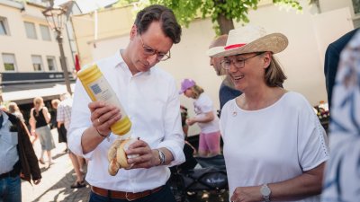 Kundgebung des DGB NRW „Mach dich stark mit uns!“ in Siegburg