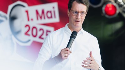 Kundgebung des DGB NRW „Mach dich stark mit uns!“ in Siegburg