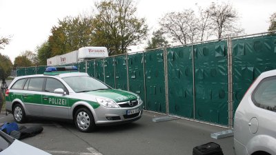 Mobile Sichtschutzzäune bei Verkehrsunfällen
