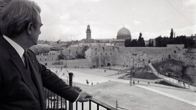 Israel-Reise von Ministerpräsident Johannes Rau