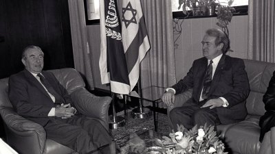 Israel-Reise von Ministerpräsident Johannes Rau
