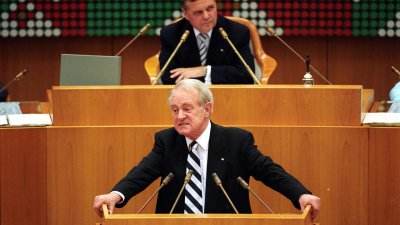 Rücktritt und Verabschiedung von Ministerpräsident Johannes Rau