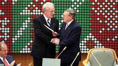 Rücktritt und Verabschiedung von Ministerpräsident Johannes Rau