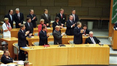 Rücktritt und Verabschiedung von Ministerpräsident Johannes Rau