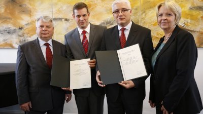 Ministerpräsidentin Kraft verleiht Richeza-Preis an Deutsch-Polnisches Jugendwerk, 31.08.2012