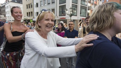 Polonaise beim Auftritt der A-Cappella-Gruppe "Männersache"