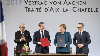 Neuer Deutsch-Französischer Freundschaftsvertrag in Aachen unterzeichnet