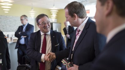 Ministerpräsident Armin Laschet besucht Evonik in New Jersey