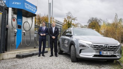 Vesuchen des Zentrums für Brennstoffzellen-Technik (ZBT) in Duisburg