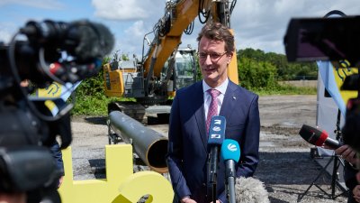 Spatenstich für H2-Trainingsstrecke für den Transport von Wasserstoff mit Ministerpräsident Hendrik Wüst