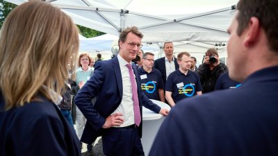 Spatenstich für H2-Trainingsstrecke für den Transport von Wasserstoff mit Ministerpräsident Hendrik Wüst